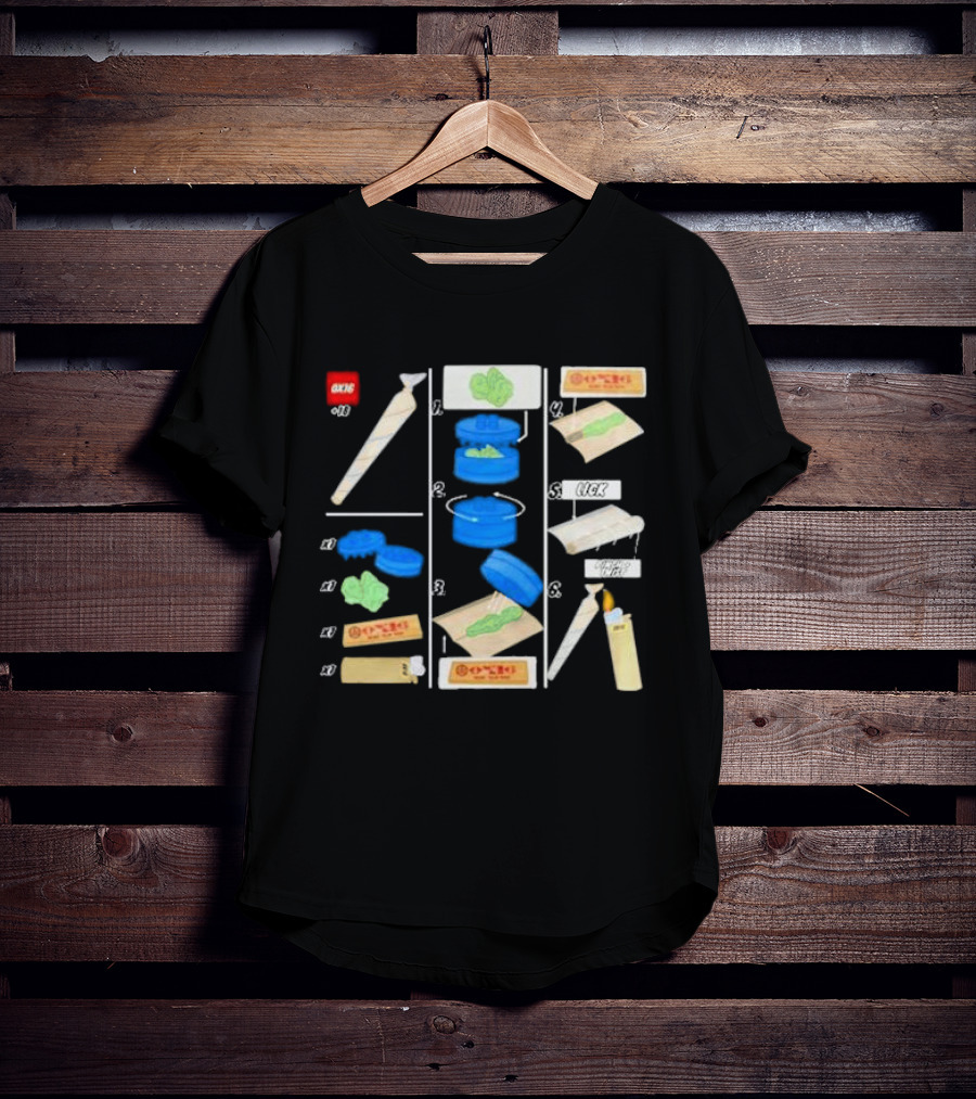 Ox16 Legolize Herb Grinder Rolling Instructions T-Shirt