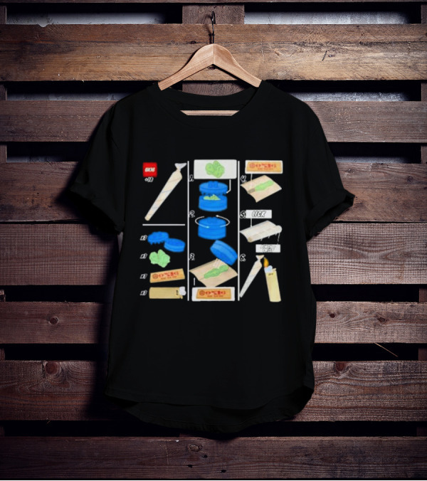 Ox16 Legolize Herb Grinder Rolling Instructions T-Shirt