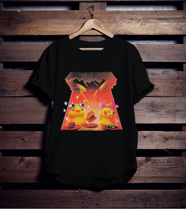 Quack And Lola Love For Food Adventure With Fries And Burgers T-Shirt