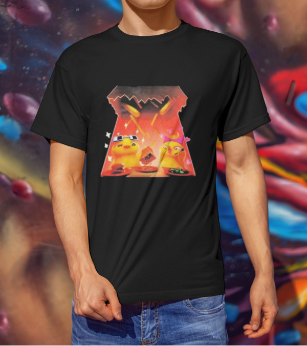 Quack And Lola Love For Food Adventure With Fries And Burgers T-Shirt