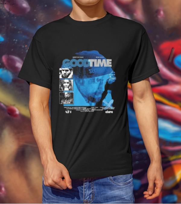 Robert Pattinson Benny Safdie Good Time A24 Elara Film T-Shirt