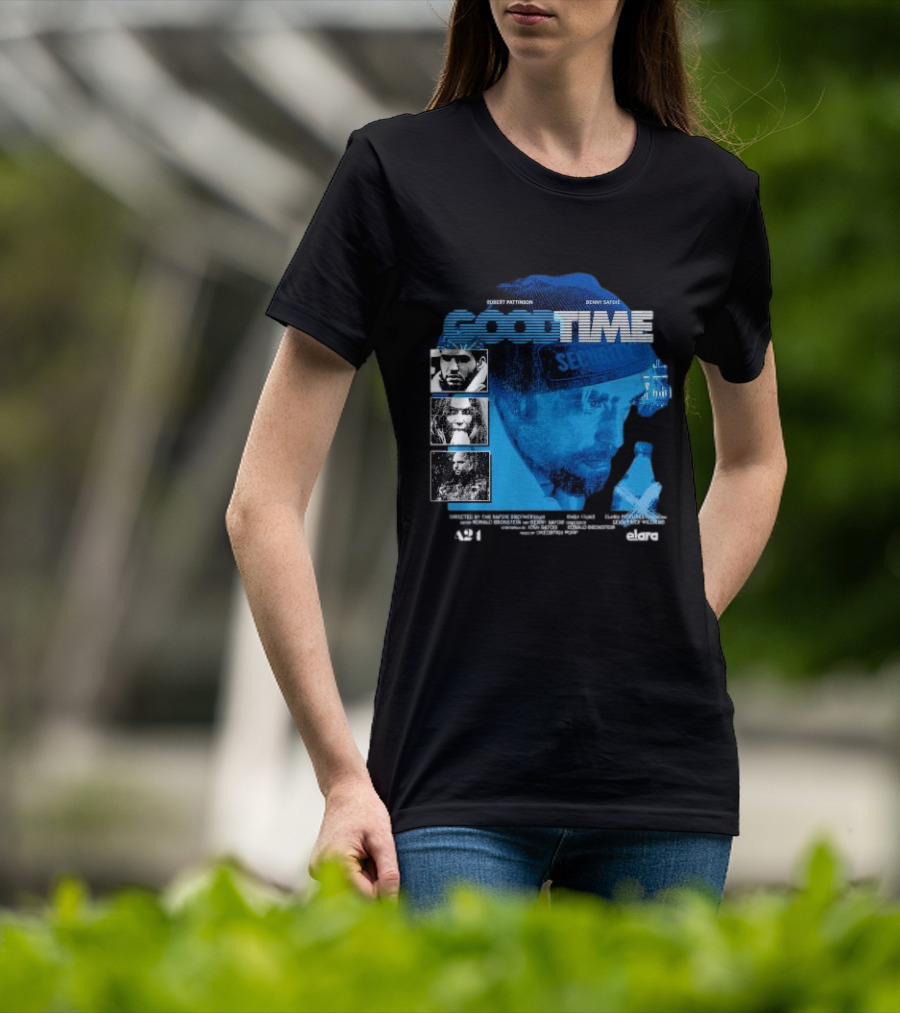 Robert Pattinson Benny Safdie Good Time A24 Elara Film T-Shirt