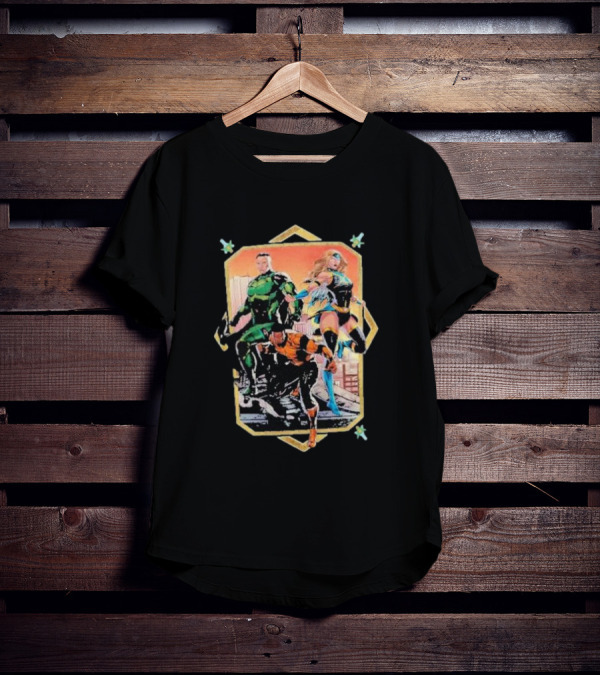 Rippaverse Trinity Unleashed Dynamic Superhero Trio Epic T-Shirt