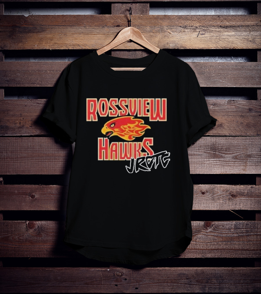 Rossview Hawks Flaming Hawk JROTC Cadet T-Shirt
