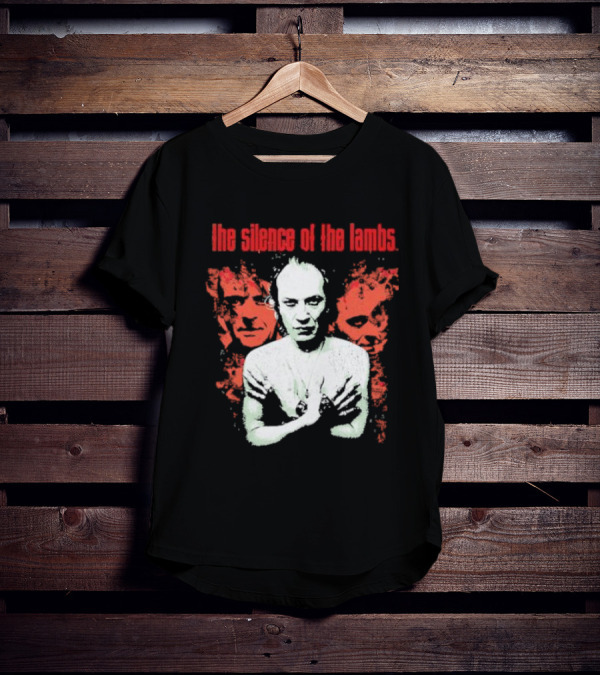 The Silence Of The Lambs Red Faces White Figure T-Shirt