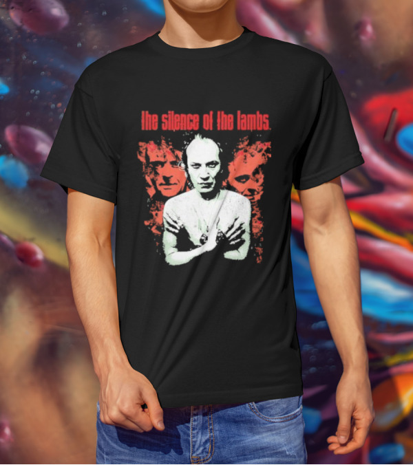 The Silence Of The Lambs Red Faces White Figure T-Shirt