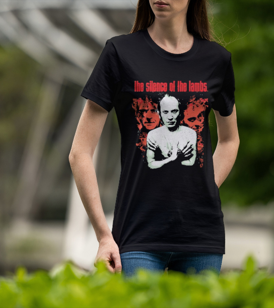 The Silence Of The Lambs Red Faces White Figure T-Shirt