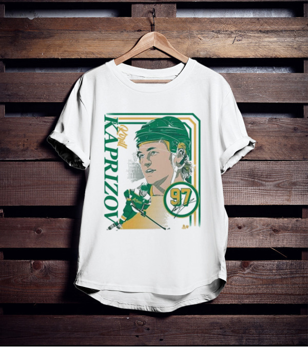 Kirill Kaprizov 97 Iconic Collage Frame T-Shirt