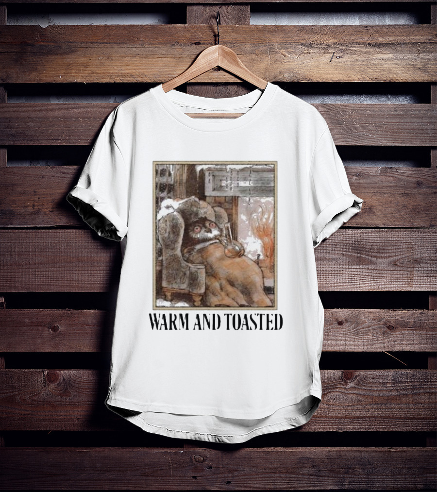 Warm And Toasted Owl Relaxing By The Fire T-Shirt