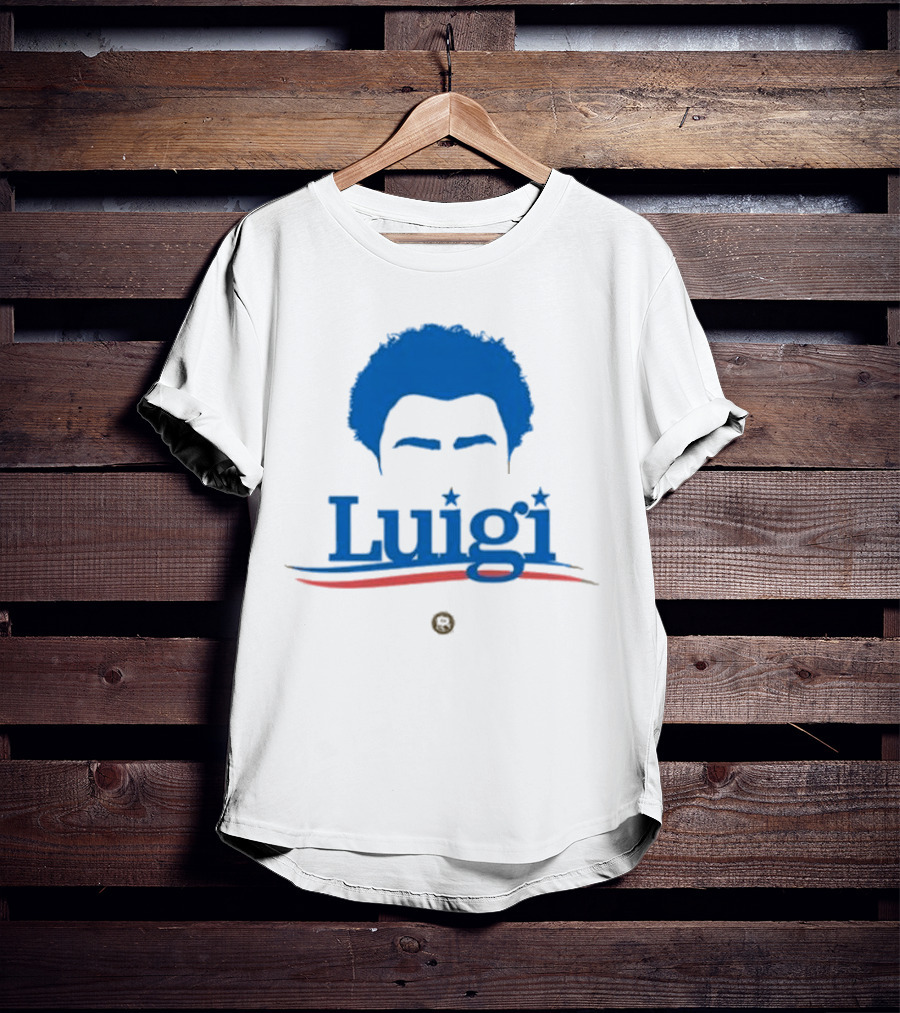 Luigi Meme Industrial Complex Blue Hair Mustache T-Shirt