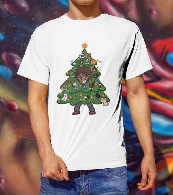 The Great Christmas Tree With Utc Audio Icons And Character Ornaments T-Shirt
