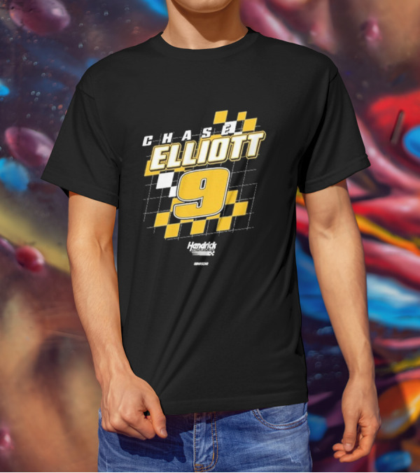 Chase Elliott #9 Hendrick Motorsports NASCAR Racing Graphics T-Shirt