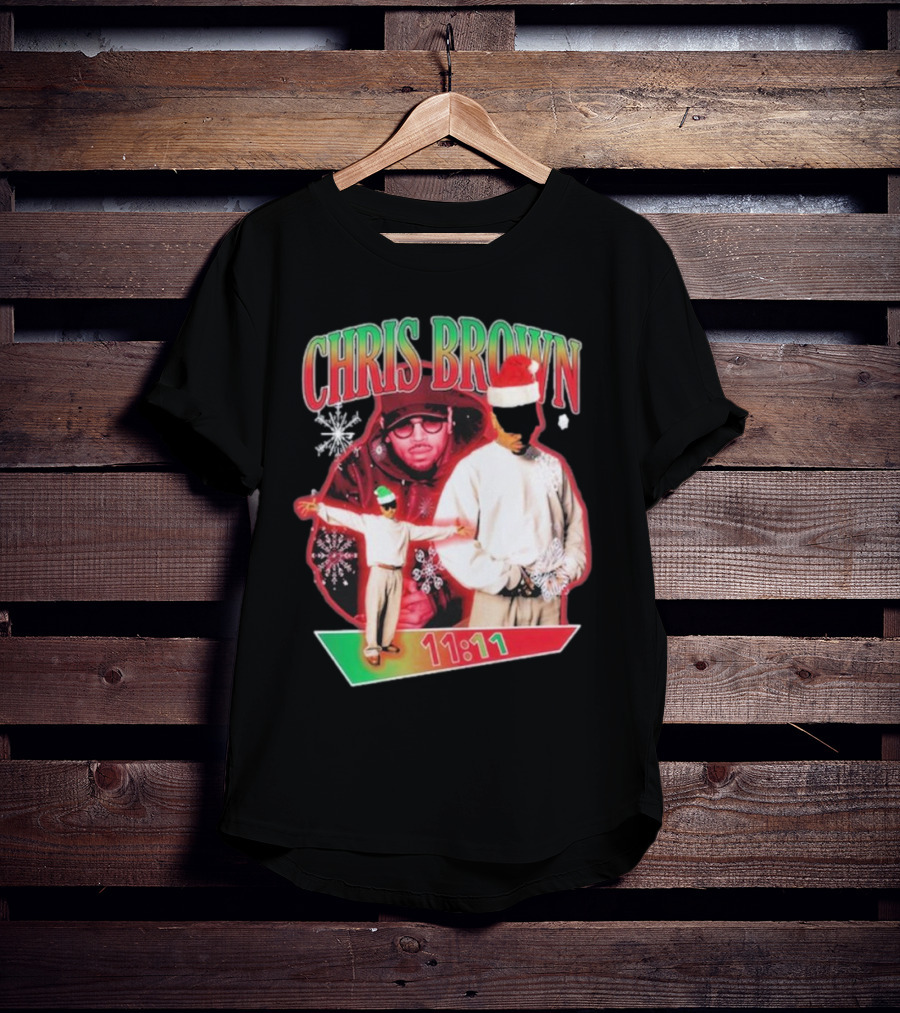 Chris Brown 11:11 Star Struck Christmas T-Shirt