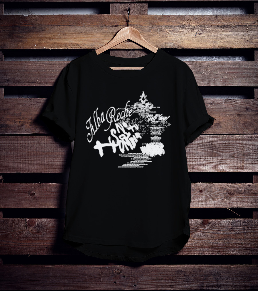 Alba Reche Nsth World Blurry Text T-Shirt