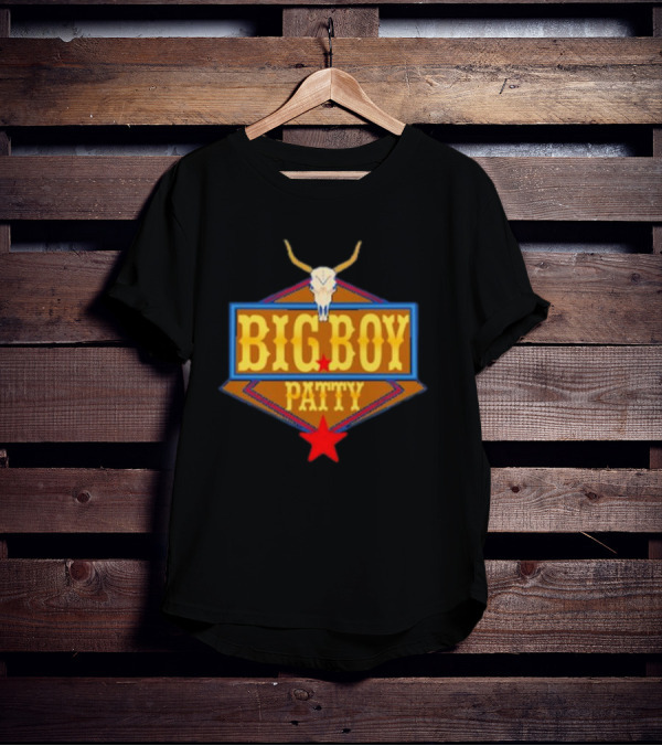 BIG BOY PATTY Texas Longhorn Cowboy Star T-Shirt