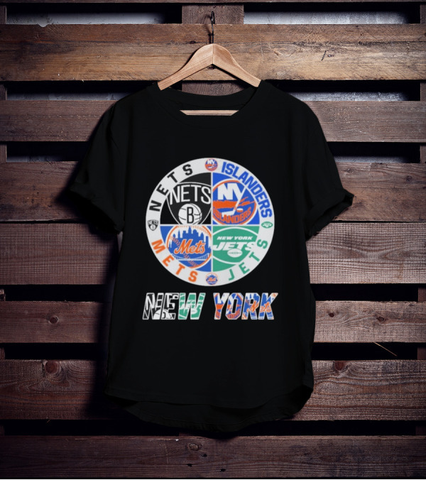 Nets Mets Jets Islanders New York Sports T-Shirt