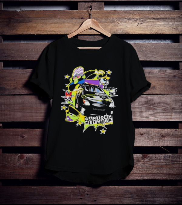 Cartoon Network Wacky Racing Powerpuff Mojo Jojo Racing Car T-Shirt