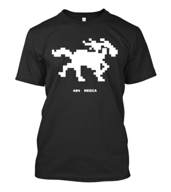 404 Media Pixelated Horse Retro Digital Aesthetic T-Shirt