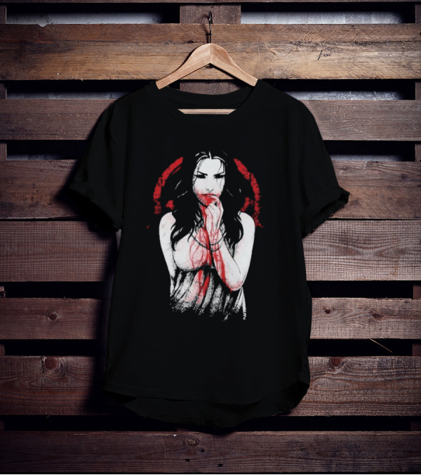 Electric Callboy Eat Me Alive Bloody Woman In Red And Black T-Shirt
