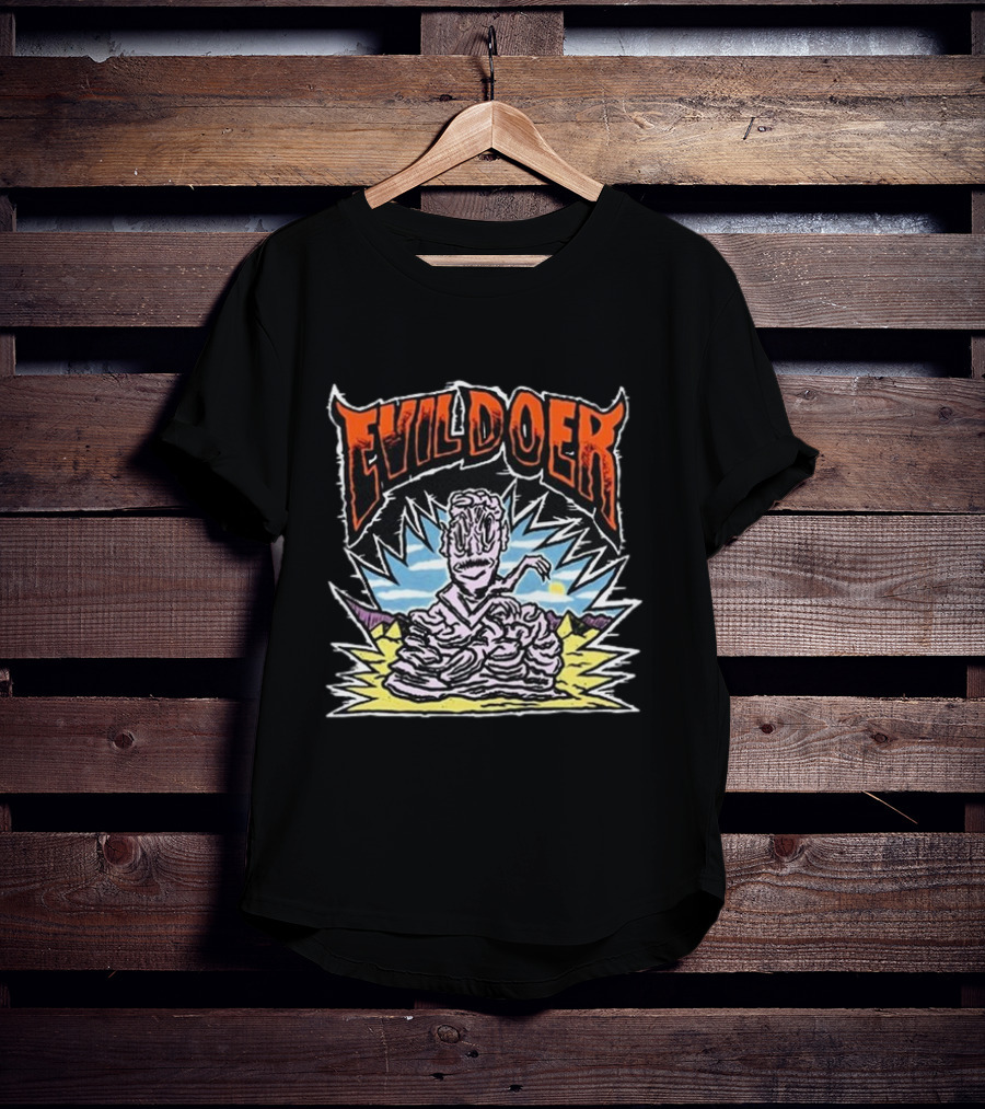 Evil Doer Melting Monster Desert Scene T-Shirt