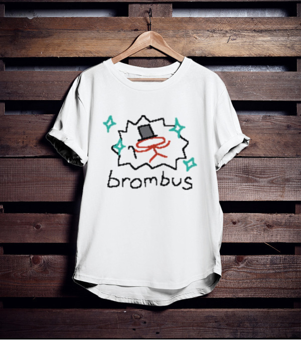 Raxdflipnote Brombus Top Hat Drawing With Stars T-Shirt