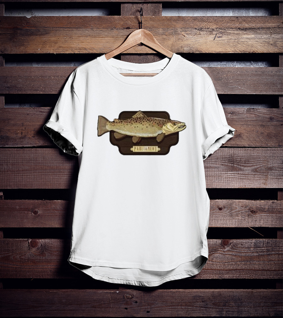 Parliament Brown Trout Fish Plaque T-Shirt