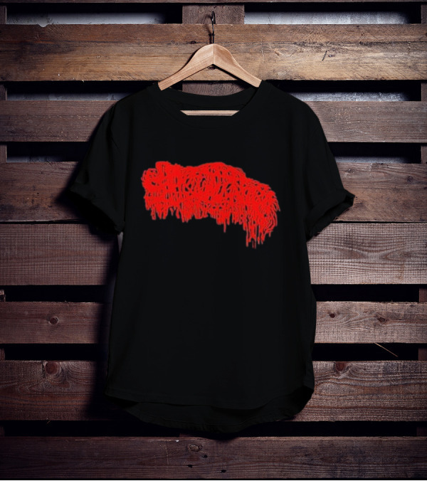 Mcneely Sanguisugabogg Red Dripping Text T-Shirt