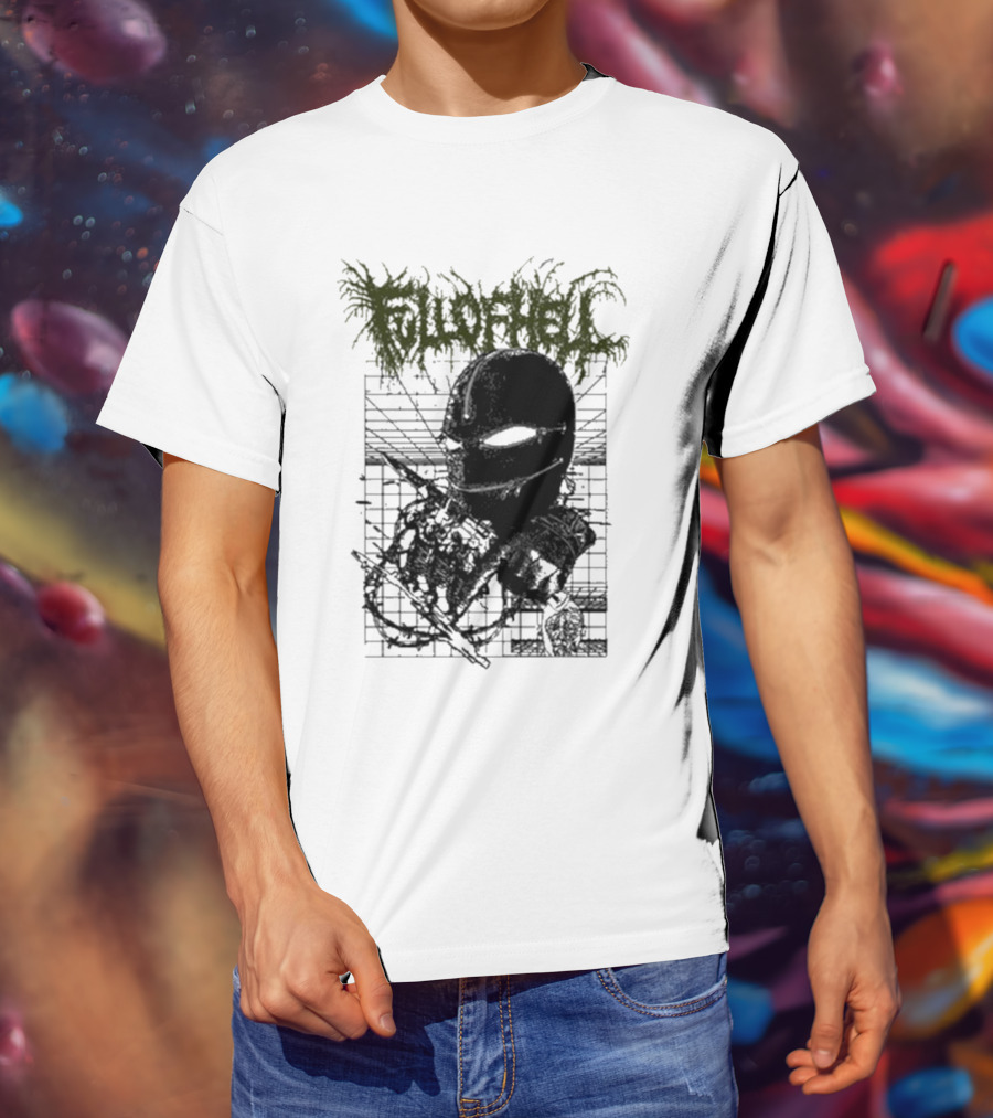Full Of Hell Zipper Mask Brutal T-Shirt