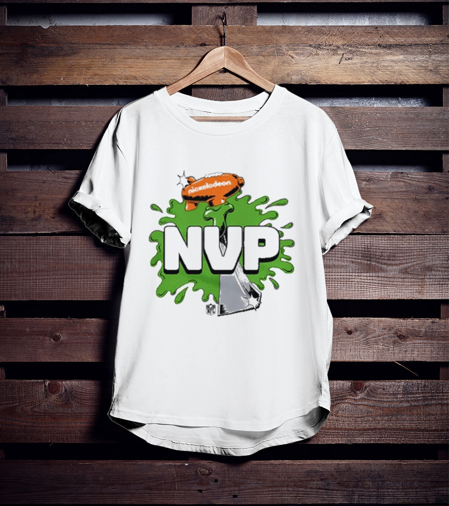 Joe Burrow Nickelodeon NVP Green Slime Trophy NFL Blimp T-Shirt