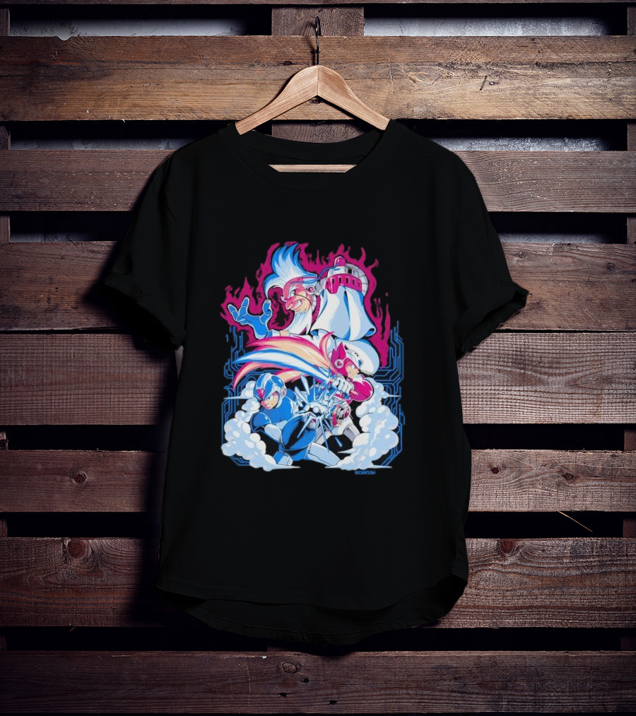 Capcom Mega Man Digital Nightmare Heroic Battle T-Shirt