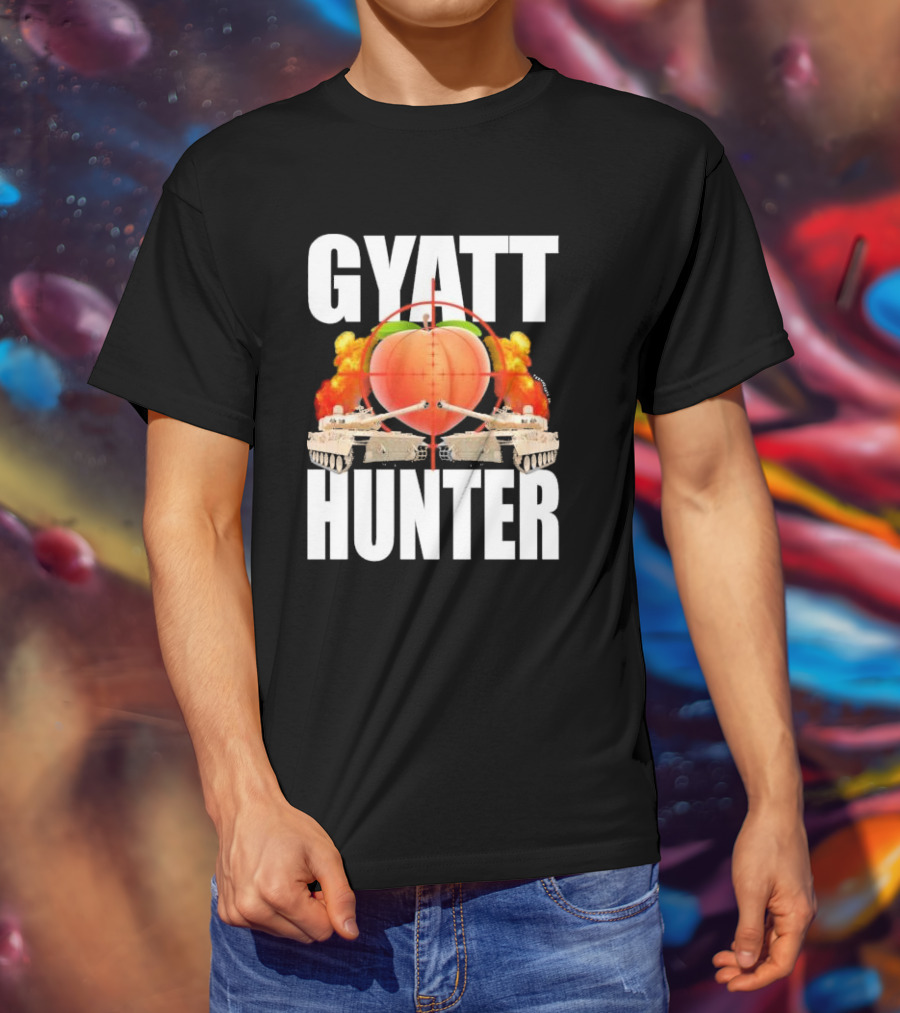GYATT Hunter Crankin My Hog Meme Tanks Peach Target Explosion T-Shirt