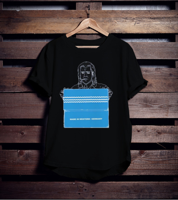 Made In Western Germany Pulp Fiction Blue Box Holder T-Shirt