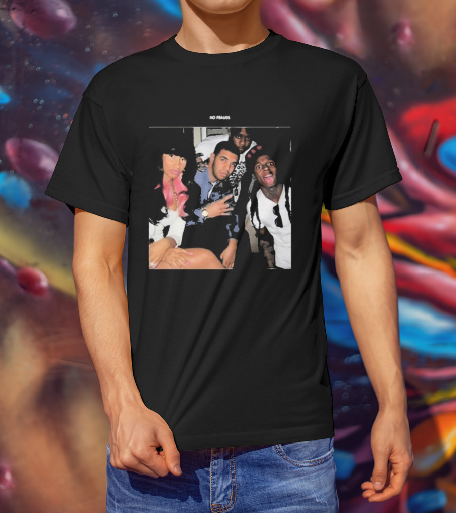Maiya The Don No Frauds Young Money Crew Photo T-Shirt