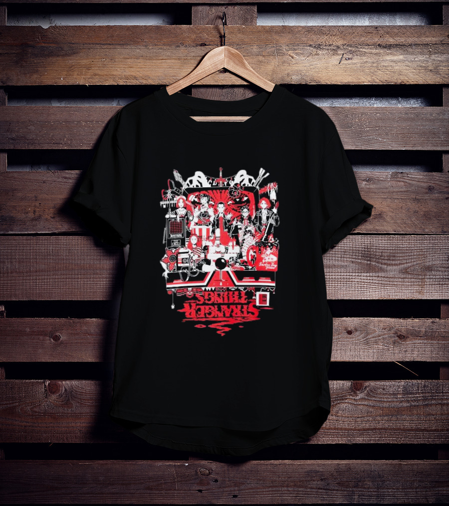 Stranger Things Stranger Things Yusuke Nakamura Characters Collage T-Shirt