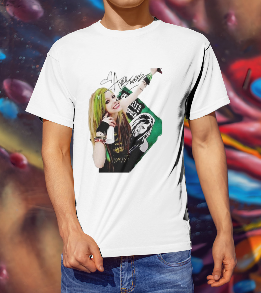 Avril Lavigne Signature Charity Me Img Green Energy Vibe T-Shirt