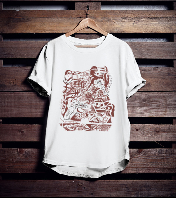 Efdot Studio Playground Abstract Doodle T-Shirt