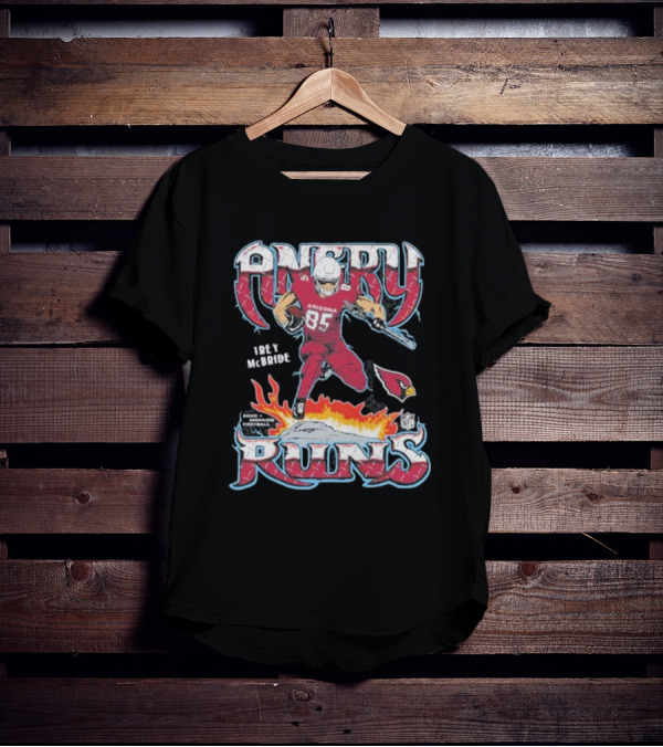 Arizona Cardinals Angry Runs Trey McBride NFL T-Shirt