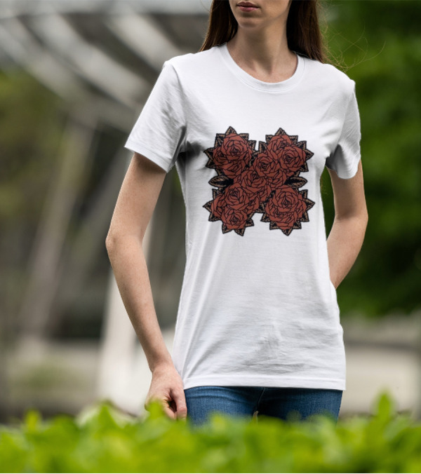 Xplr Sam And Colby Ribsplitter V.2 Floral Rose T-Shirt