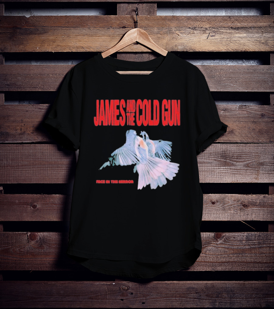 James And The Cold Gun Face In The Mirror Birds Image T-Shirt