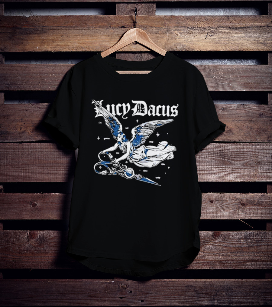 Lucy Dacus Angel Wings Holding Scissors T-Shirt