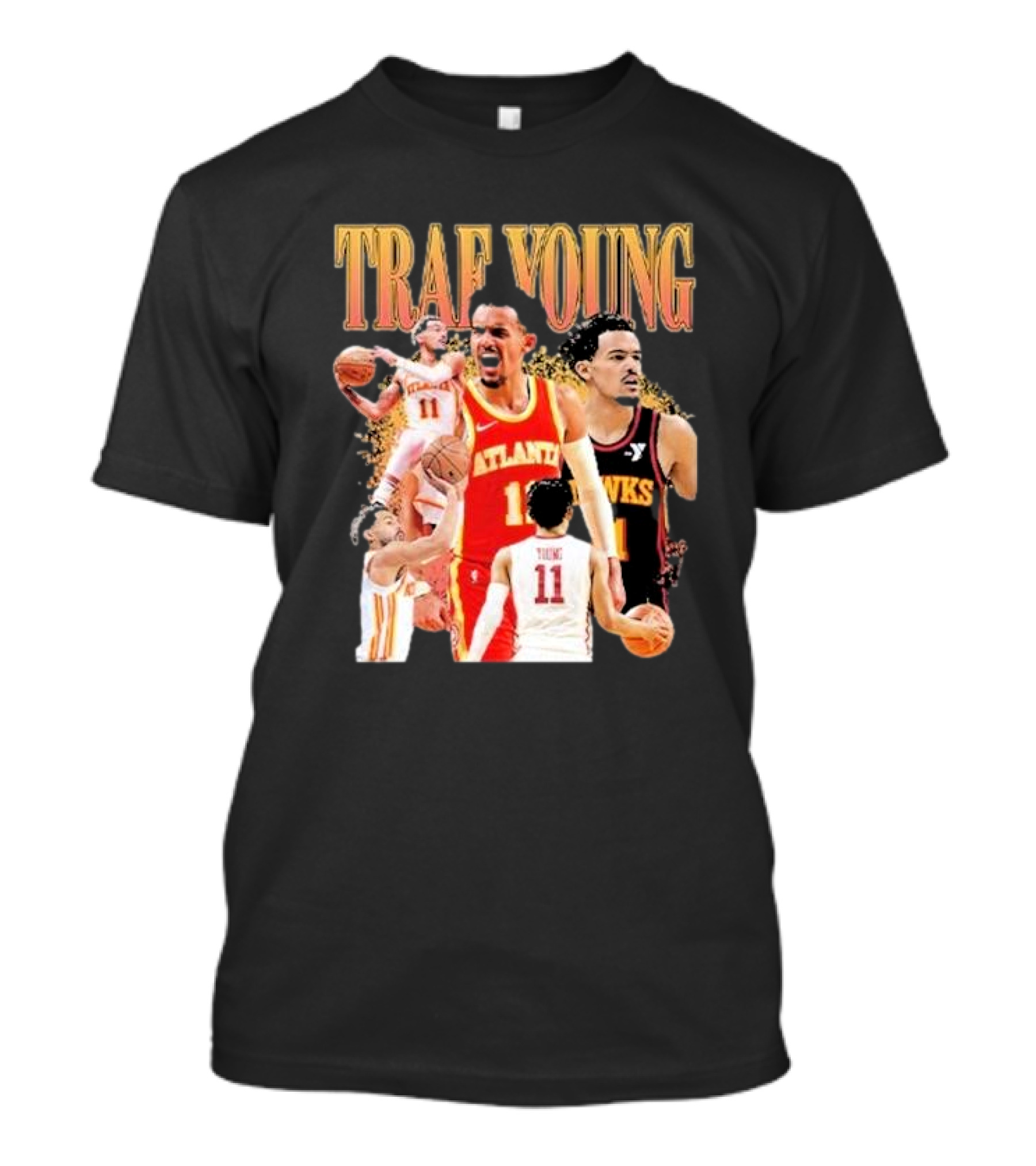 Trae Young Atlanta Hawks Basketball Collage T-Shirt 