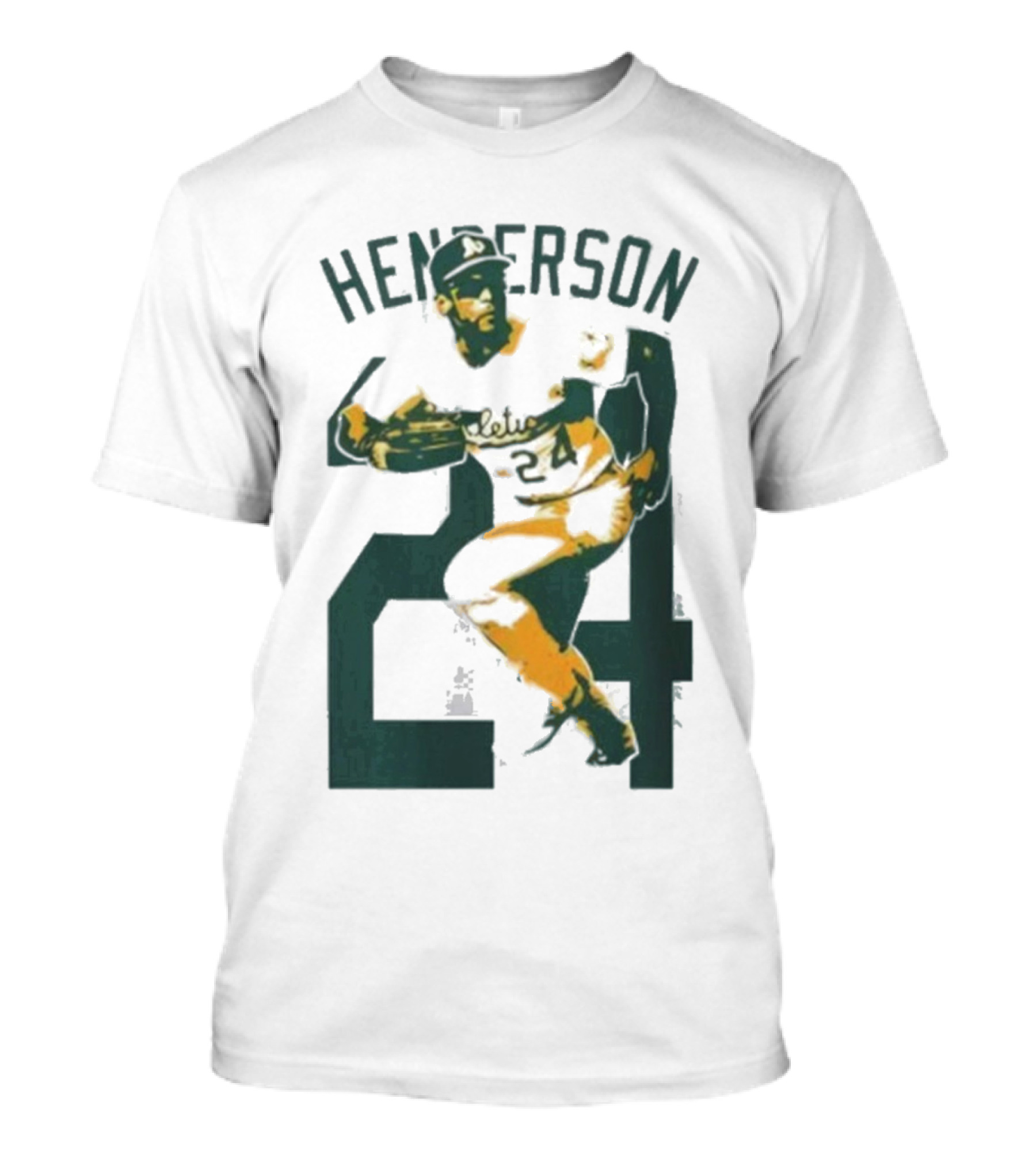 Athletics Forever Rickey Henderson 24 Thank...T-Shirt 