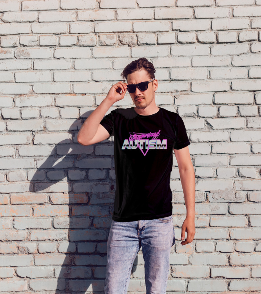 Weaponized Autism 80s Aesthetic Retro Cyberpunk T-Shirt