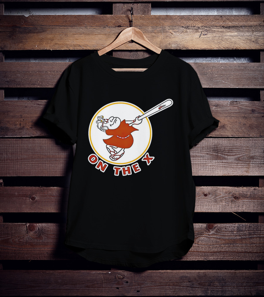 San Diego Padres Swinging Friar Mascot On The X T-Shirt