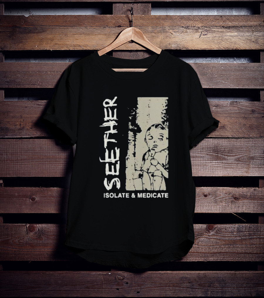 Seether Isolate And Medicate Grunge Child Sketch T-Shirt