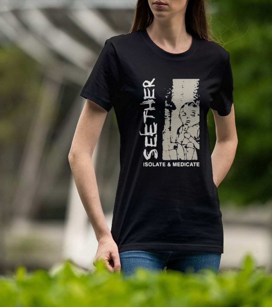 Seether Isolate And Medicate Grunge Child Sketch T-Shirt