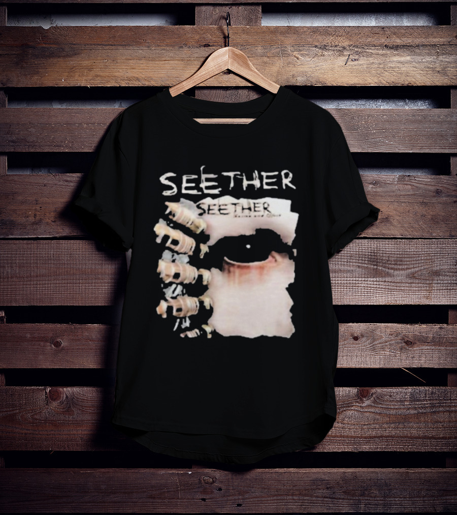Seether Karma And Effect Eye Skeleton Couple Image T-Shirt