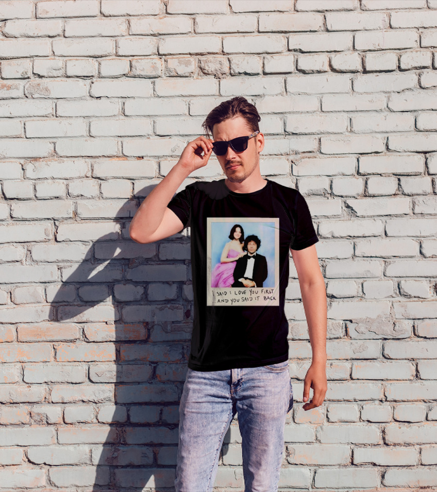 Selena Gomez I Said I Love You First And You Said It Back Polaroid Photo T-Shirt