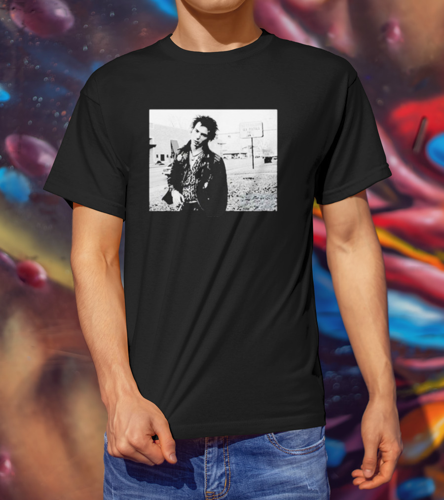 Sex Pistols Babylon Sid Vicious Street Scene Retro Punk Style T-Shirt