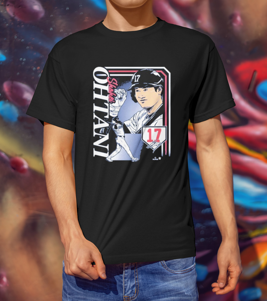 Shohei Ohtani #17 Signature Collage Los Angeles Dodgers T-Shirt